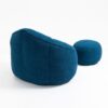 Bedding Bean Bag Sofa Chair High Pressure Foam Bean Bag Chair Adult Material With Padded Foam Padding Compressed Bean Bag With Footrest - Blue - Image 12