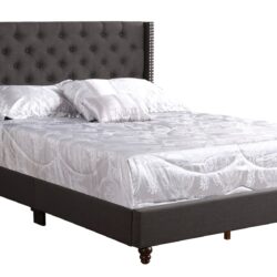 Full Upholstered Bed Transitional - Black
