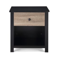 Connelly - Nightstand Black, Vintage - Walnut