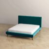 Dillon - Velvet Platform Bed - Blue - Image 4