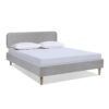Diego - Queen Low Upholstered Platform Bed - Light Gray - Image 4