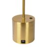 Ethereal - Modern Small Table Lamp, Desk Lamp Fixture With Globe Shade - Gold / White - Image 3