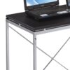 Elvis - Writing Desk With Shelves - Black / Chrome - Image 5