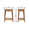 Woven End Table - Brown - Image 10