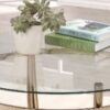 Orlando - Clear Glass Coffee Table - Champagne - Image 5