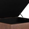 Shiloh - Multifunctional Square Storage Ottoman - Brown - Image 4