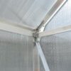 6.3'x10.2'x7' Polycarbonate Greenhouse, Heavy Duty Outdoor Aluminum Walk-In Green House Kit With Rain Gutter, Vent And Door For Backyard Garden - Aluminium - Image 20