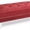 Ottoman For Contemporary Homes - Cherry - Image 3