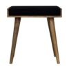 Velvet Tray Style Footstool - Black - Image 2