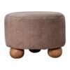 Round Ball Footstool - Mocha - Image 11