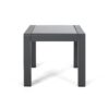 Contemporary Cape Coral Side Table With Frosted Glass Top - Gray - Image 3