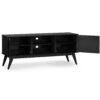 Draper - Mid Century Low TV Media Stand - Black - Image 3
