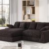 Mystic - Reversible Sectional Sofa Chaise - Dark Chocolate - Image 9