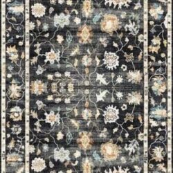 Fenix - Runner Rug - Black / Gray