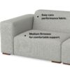 Rex - 2 Seater Sofa And Ottoman - Gray - Image 17