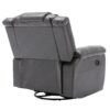 360° swivel And Rocking Home Theater Recliner Manual Recliner Chair With Wide Armrest For Living Room - Gray - Image 19