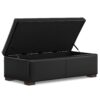 Gabbie - Rectangular Storage Ottoman - Black - Image 2