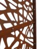 Outdoor & Indoor Privacy Screen Metal Privacy Screen, Freestanding Decorative Privacy Screen For Deck Balcony Patio - Rust Red - Image 4