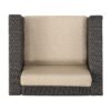 Modern Outdoor Club Chair With Removable Cushions - Brown / Beige - Image 11