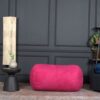 Michael Cylindrical Suede Bean Bag, Polyester, 4 Foot - Fuchsia - Image 4