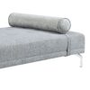 Quenti - Velvet Sofa Bed With Pillow - Gray - Image 4