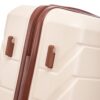 Set 3 Pieces 20" / 24" / 28" Abs Spinner Wheel Luggage, Matching Color, With Combination Lock - Beige - Image 15