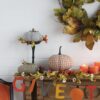 Pumpkin Ornament Decor For Holiday Harvest Festival Fall Festival & Thanksgiving (Set of 2) - Orange / White - Image 11
