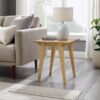 Japandi - Minimal Solid Wood Side Table - English Oak - Image 4
