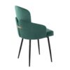 Dahlia - Contemporary Dining Chair (Set of 2) - Black / Green - Image 4