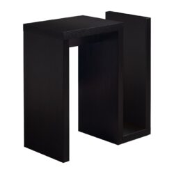 Accent Side Table, Narrow, Small, Contemporary & Modern - Brown
