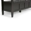 Brooklyn - Entryway Storage Bench - Coffee Brown - Image 4