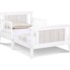 Connelly - Reversible Panel Toddler Bed - White, Rockport Gray - Image 2