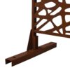 Outdoor & Indoor Privacy Screen Metal Privacy Screen, Freestanding Decorative Privacy Screen For Deck Balcony Patio - Rust Red - Image 9