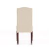 Harriet - Tufted Dining Chair Set Modern Farmhouse Style - Ivory Linen - Image 13
