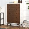 Caroline - Mid-Century Modern Solid Wood Chest - White - Image 3