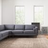 Erman - Pillow Back Corner Sofa - Dark Gray - Image 7