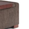 Bretton - Lift Top Storage Ottoman - Deep Umber Brown - Image 9