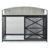 Heavy Duty Large Dog Crate Furniture For Large Medium Dog, Farmhouse Wooden Dog Kennel Indoor End Table, Decorative Pet House For Large Dogs - Gray - Image 9