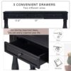Console Table Long Console Table With Drawers And Shelf For Entryway, Hallway, Living Room - Espresso - Image 7
