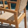 Mauricio - 7 Piece Dining Set With Stacking Chair - Natural / Light Brown - Image 5