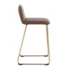 Casper - Fixed Height Contemporary Counter Stool (Set of 2) - Gold / Espresso - Image 3