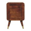 Avora - Brass Embossed 2 Drawer Nightstand - Brown / Golden - Image 9