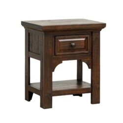 Verna - 1 Drawer Nightstand - Brown