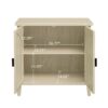 Rattan 2 Door Cabinet, Suitable For Bedroom - Natural - Image 13