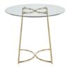 Cece - Contemporary / Glam Dinette Table - Gold / Clear - Image 5