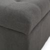 Isabella - Ottoman Contemporary Storage Solution - Dark Gray - Image 8