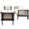 4 Pieces Outdoor Sectional Sofa Set 5 Person Patio Seating Group Outdoor Conversation Set With Cushions And A Coffee Table For Patios, Gardens, Or Balcony - Beige - Image 21