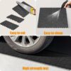 Stone Texture 12" Patio Deck Tiles, Diy - Module Interlocking Decking Floor Tiles, Polypropylene, 12" - Dark Gray - Image 7