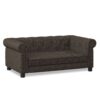 Elegant Rectangular Pet Bed For Small And Medium Dogs, Durable Elevated Dog Sofa Bed, Modern Linen Fabric - Dark Brown - Image 10