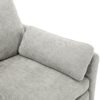 Cozy Upholstered Loveseat Sofa Oversized Comfy Comfy Cloud Sofa Double Cushion Loveseat Sofa Plush Cushion Sofa Couch For Living Room - Light Gray - Image 19